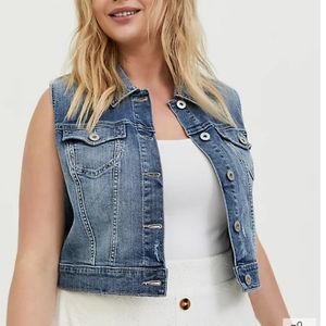 Torrid denim vest